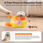 Potaroma Cat Puzzle Treat Dispenser Toy, Interactive Duck-Shaped Food Slow Feeder for Cats and Small Dogs Enrichment, IQ Training and Exercise 8.6 Inches