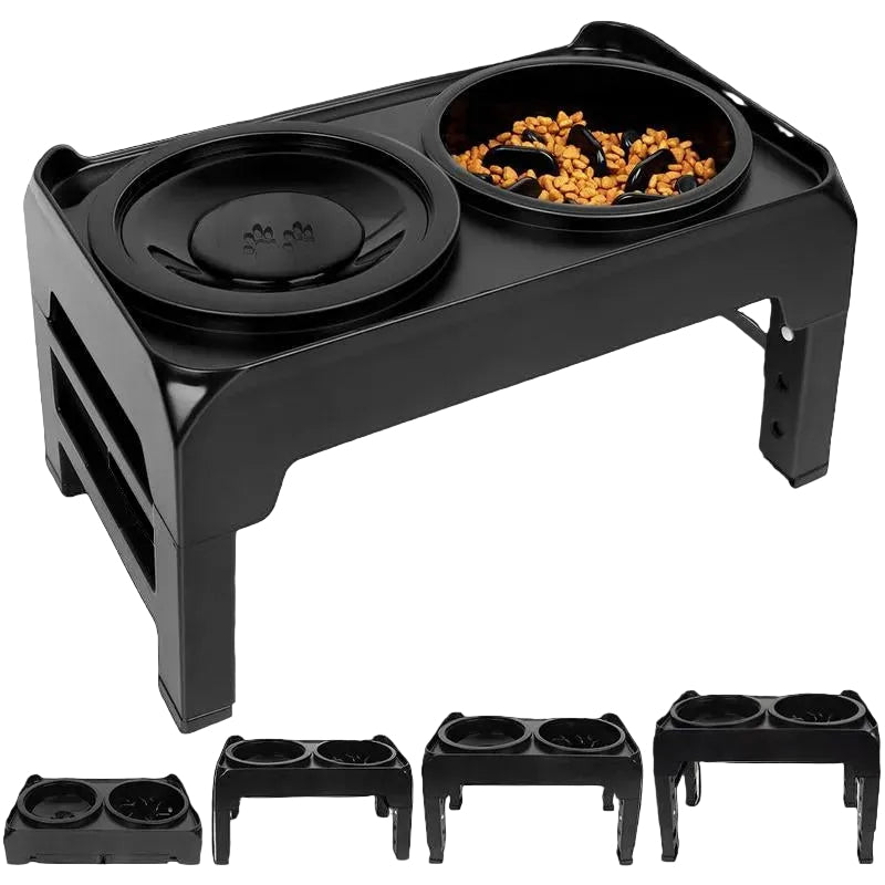 Liftable Pet Feeding Bowl, 2-In-1 Slow Feeding Elevated Dog Bowl, anti Spill Pet Feeder, Pet Feeding Supplies for Cat & Dog, Cat Products, Christmas Gift