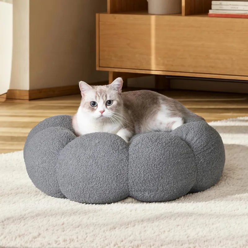Calming Donut Dog Bed - Anti-Anxiety Nest for Restless Dogs