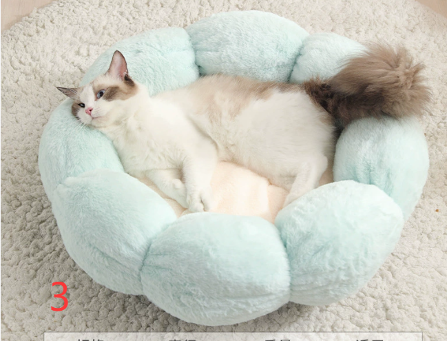 Calming Donut Dog Bed - Anti-Anxiety Nest for Restless Dogs