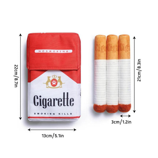 Cigarette Design Dog Toy, 1 Count Interactive Chew Toy with Squeaky Sound, Fun and Novelty Design Dog Toy, Perfect for Puppies, Small and Medium Dogs, Valentine'S Day Gift, Chew Stick