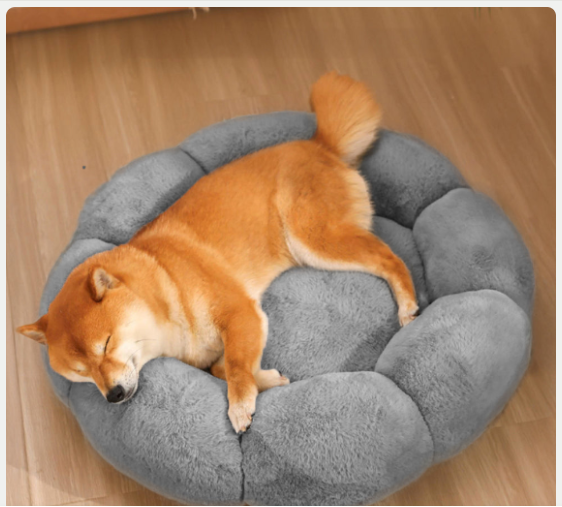 Calming Donut Dog Bed - Anti-Anxiety Nest for Restless Dogs