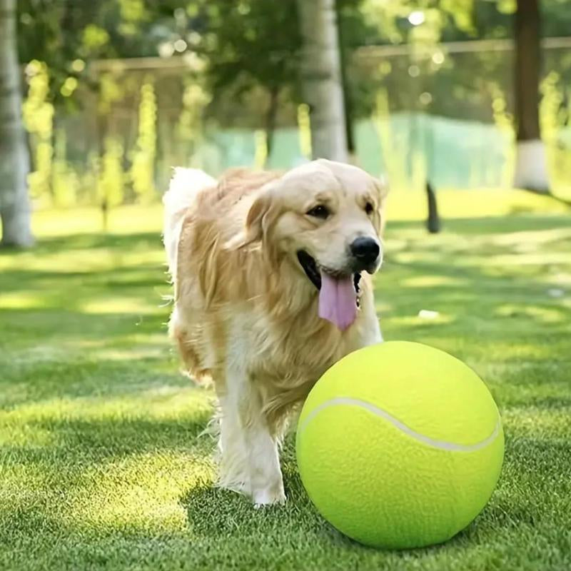Tennis Ball Design Dog Toy, Pet Interactive Tennis Ball Toy, Pet Training Ball Toy, Pet Interactive Ball Toy for Dogs & Cats, Durable Chew