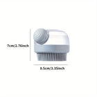 Hfpengzan Pet Bath Scrubber Brush Dog Grooming Massage Shampoo Bath Brush with Soap and Shampoo Dispenser Soft Silicone Bristle for Long Short Haired Dogs Cats Shower (Blue)