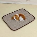 Portable Pet Cooling Mat with Gel Ice Bricks – Breathable Summer Bed for Dogs & Cats