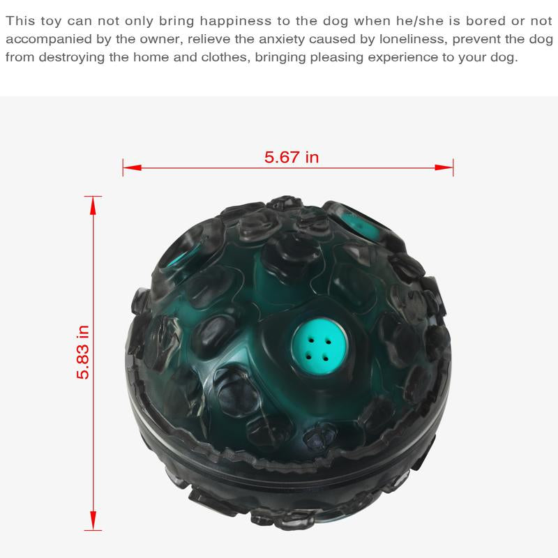 Mogorila Dog Toy Squeaky Ball for Aggressive Chewers, Interactive Fetch Dog Ball with Fun Squeaky Sound, Sturdy for Small Medium Large Dogs, Non-Toxic Rubber Pet Chew Toys, Black & Lake Blue Dogball Remote Control Power Chewer Supre Daily Training