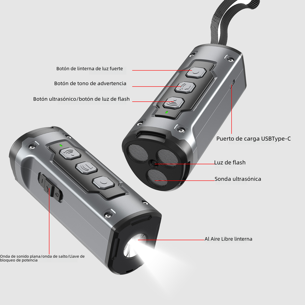 2023 Ultrasonic Dog Repeller with Flashlight