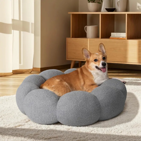 Calming Donut Dog Bed - Anti-Anxiety Nest for Restless Dogs