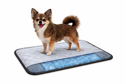 Portable Pet Cooling Mat with Gel Ice Bricks – Breathable Summer Bed for Dogs & Cats