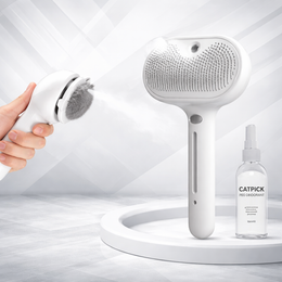 Pet Spray Hair Removal Comb for Shedding - Gentle Cleaning Brush for Dogs & Cats