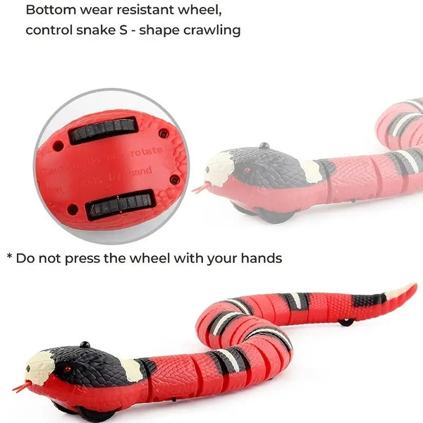 USB Charging Interactive Snake Toy for Cats