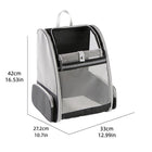 Portable Pet Carrier Bag, Foldable Breathable Pet Backpack, Foldable Outdoor Travel Bag for Dogs & Cats
