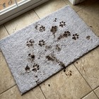 Muddy Mat® Shown on TV – Super Absorbent Microfiber Dog Door Mat for Muddy Paws Non-Slip Washable Pet Rug Quick Dry Chenille Entryway Carpet Machine Washable Indoor Outdoor mat White 28"x18"